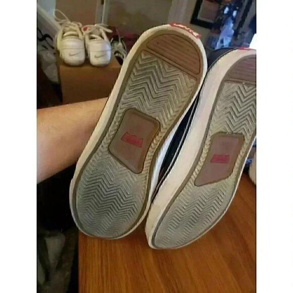 Levi's Comfort Fit Men's Boat Shoes Casual Flat Canvas Upper Navy Size 10.5 A28 - Picture 5 of 6